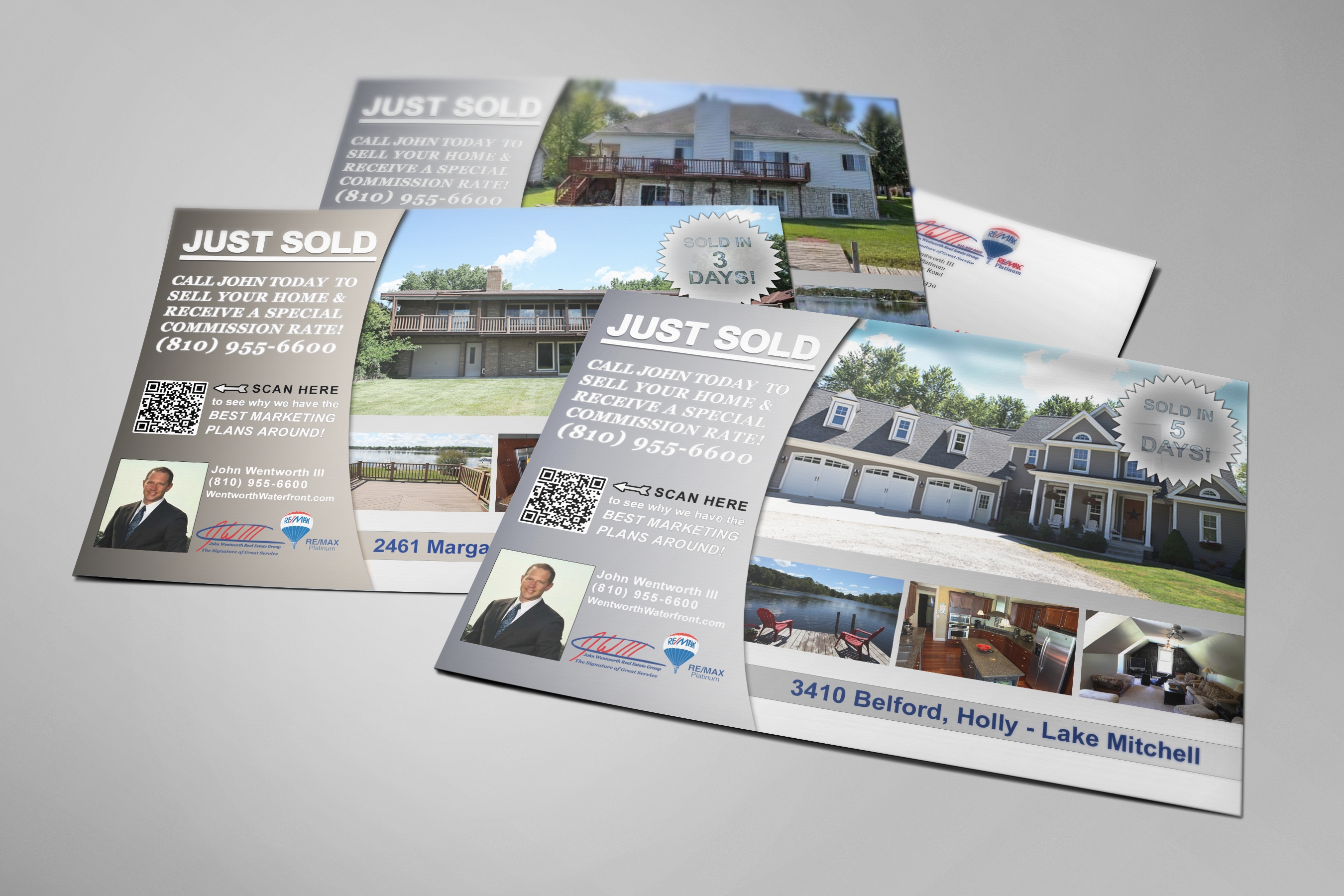 John Wentworth Real Estate Post Card mock up