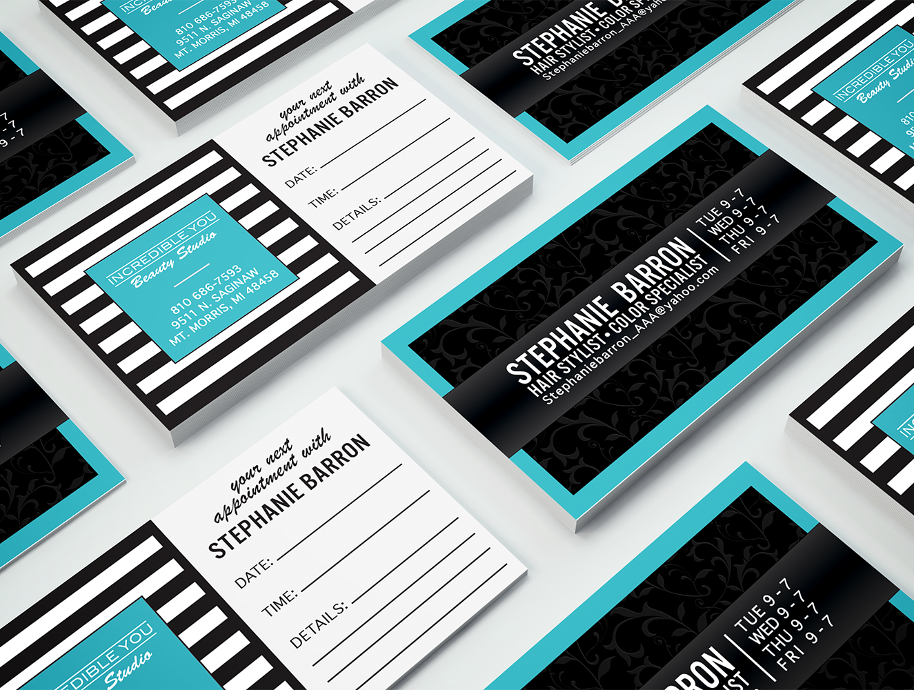 Hair Stylist business cards